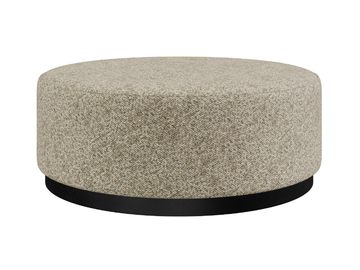 LIAM - Round fabric pouf by DÔME DECO - view 2